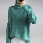 Langärmliger Pullover Für Damen | Rollkragen