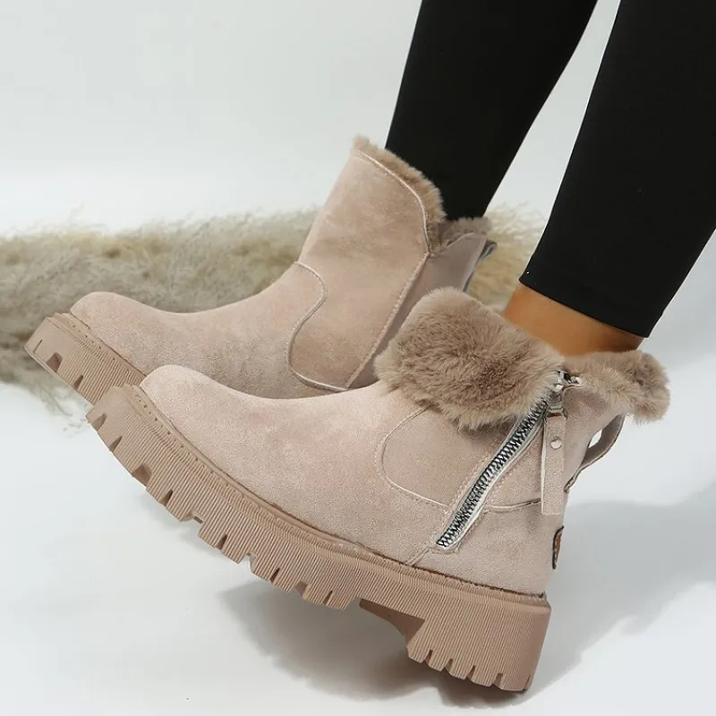 Wintera™ – Gefütterte Winterstiefel mit Seitlichem Reißverschluss