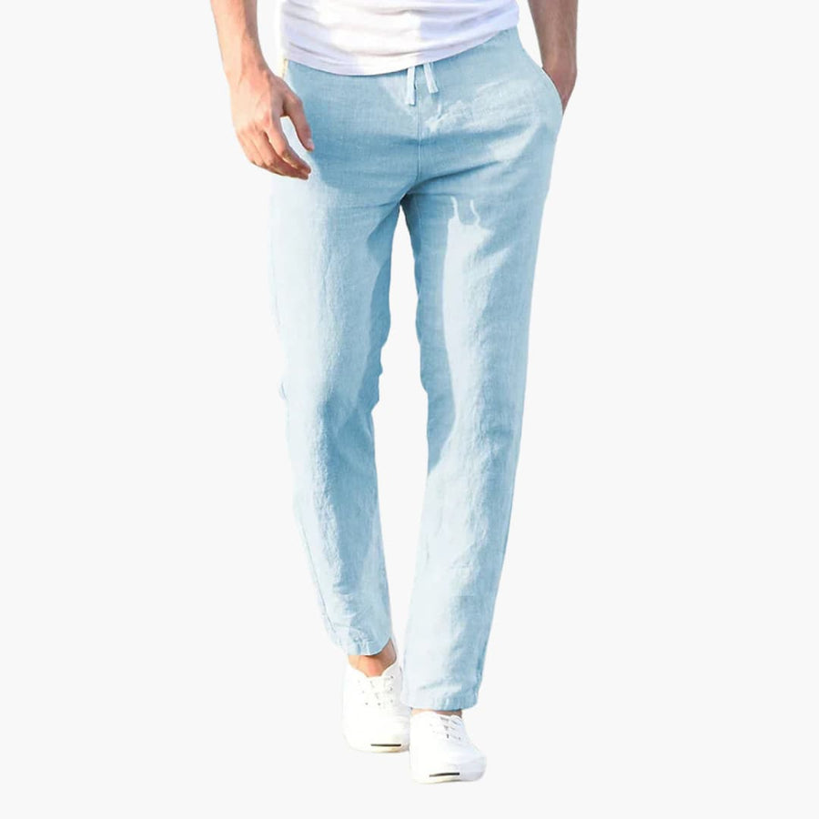 Herren Sommerhose mit Kordelzug und Seitentaschen