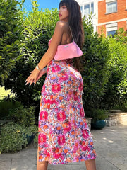 Valeria Bloom | Figurbetontes Maxikleid mit Blumenprint
