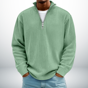 Snovia™ – Hochwertiger Herrenpullover mit Halbreißverschluss