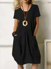 CALLAN - WEITES BAUMWOLLKLEID
