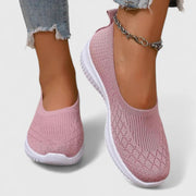 Lara | Damen Leichte Slip-On Strick Ballerinas