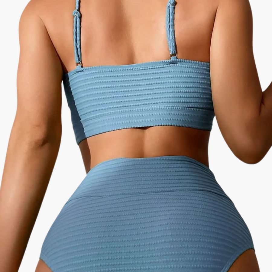 Bikini-Set - Damen Zweiteiler mit hoher Taille & Stil