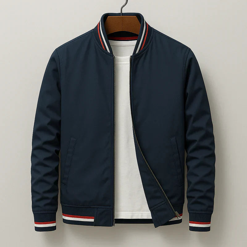 Maverick™ - Stilvolle Gestreifte Bomberjacke