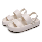 Yula - Orthopädische Sandalen | Comfort Plus Pantoletten mit Doppelriemen | Gepolsterte, lässige Slip-On-Sandalen