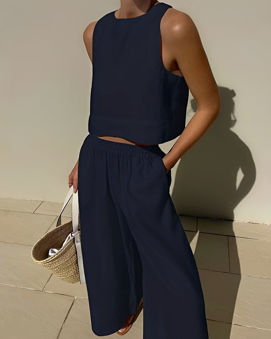 Sasha - Lässiges, locker sitzendes Zweiteiliges Set für Damen