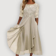 Pauline | Damen Elegantes Chiffonkleid – Chiffon Kleid Elegant Sommer 2026