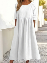 AMIRA - LOCKERES KLEID MIT TASCHEN