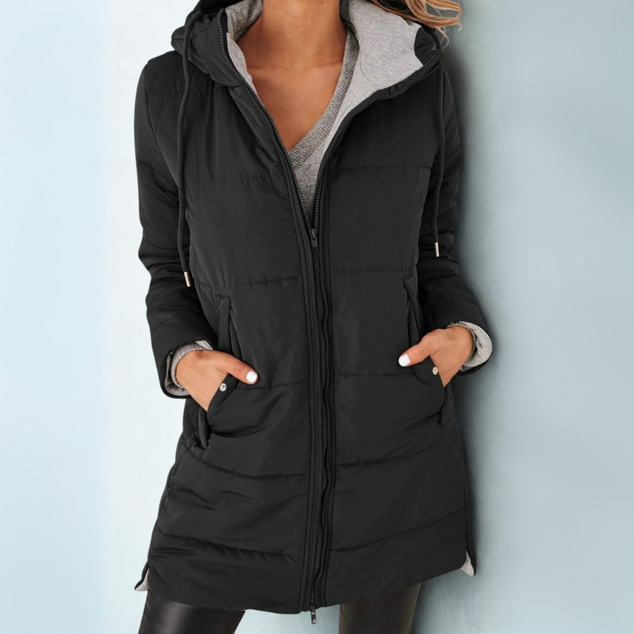 Nila™ - Lässige Daunenjacke mit Kapuze