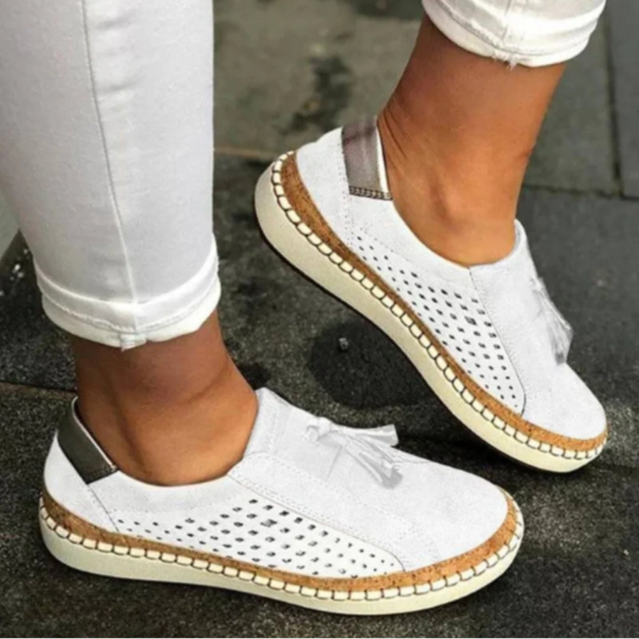 Karin | Damen Perforierte Slip-On Casual Sneakers