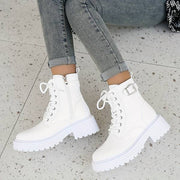 Damen Lederstiefel | Zum Schnüren
