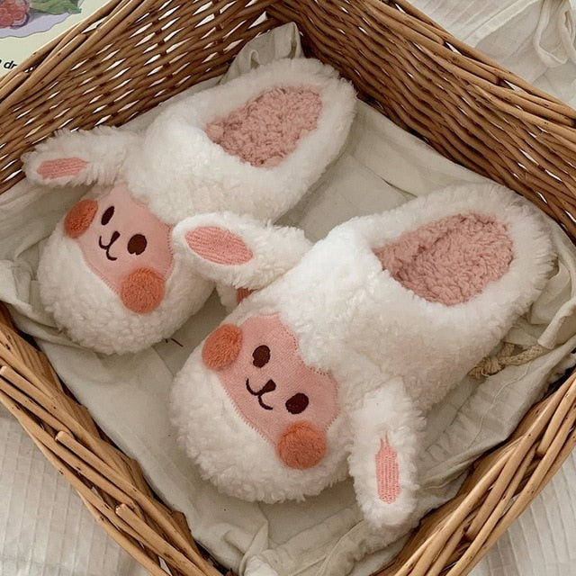 Kuschelige Kuhmuster Pantoffeln