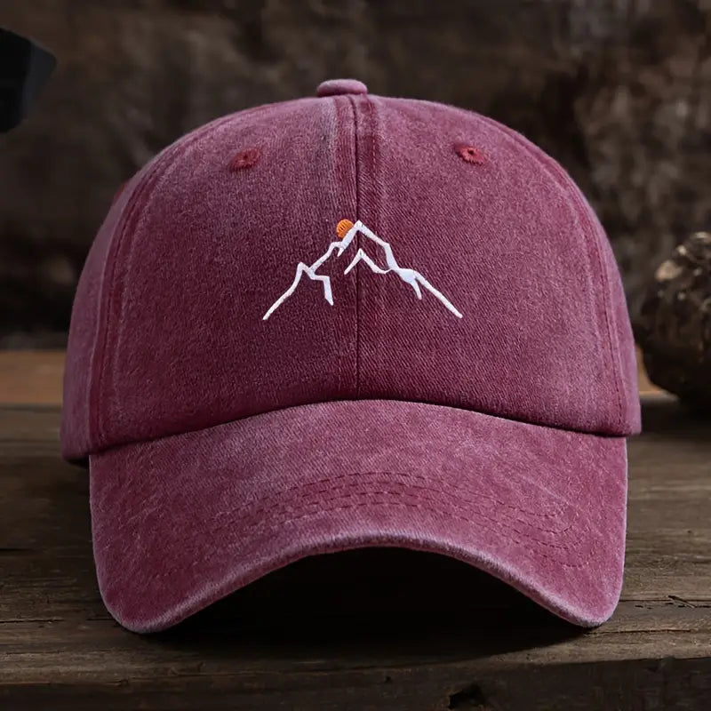 Ermil – Bestickte Baseball Kappe Mit Berggipfel