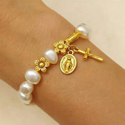 Ninetta – Serenity Jungfrau Maria Gänseblümchen-Armband