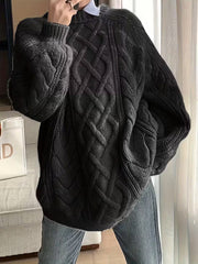 Elayra - Locker Sitzender Strick Pullover