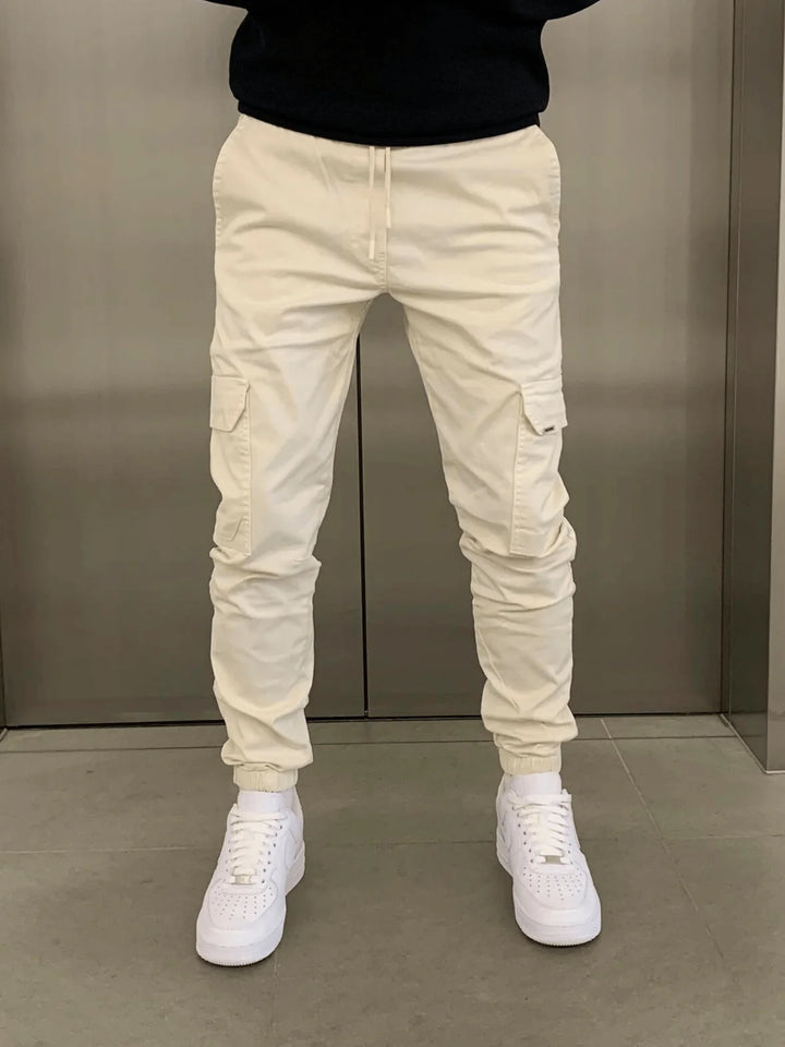 Finn | Bequeme Stretch-Cargohose Herren stilvoll