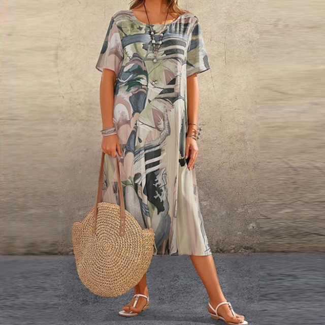 Heidi-Mode | Lässiges Plus-Size Bindekleid