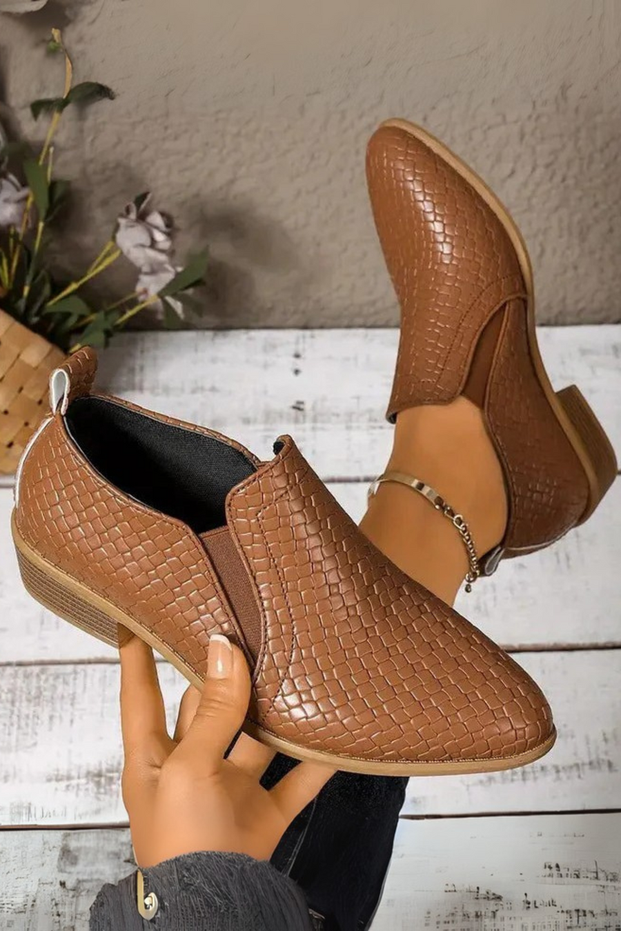 Xandra Orthopädische Oxford-Schuhe aus Leder | Braun