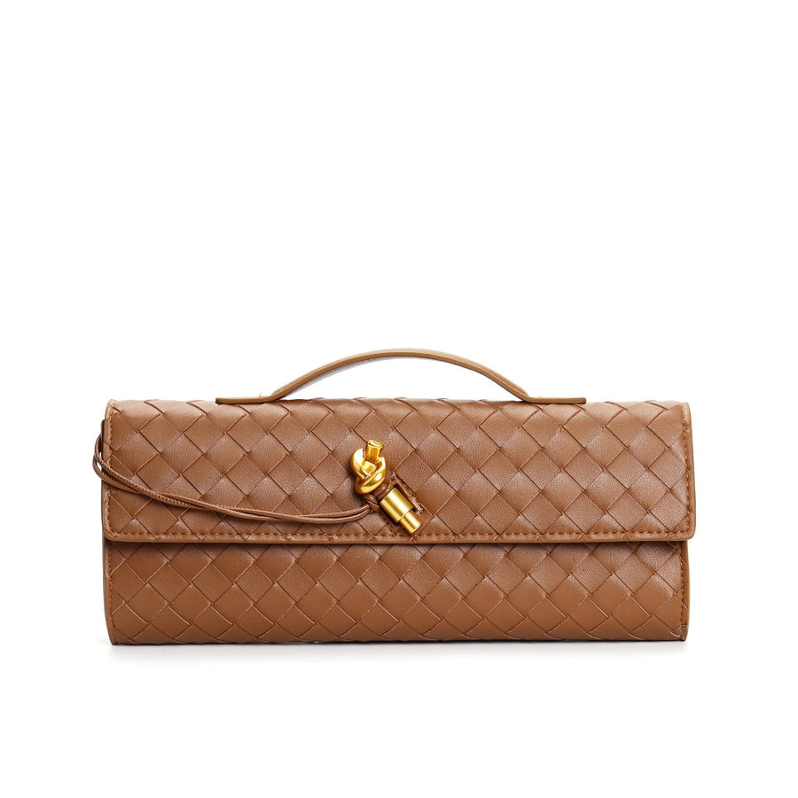 Geflochtene Damen Clutch aus Echtleder – Elegant & Vielseitig