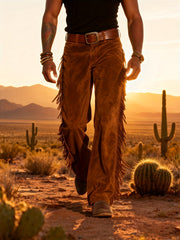 Altan – Lässige Retro Westernhose Mit Fransen