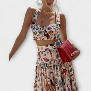 Heather - Elegantes Zweiteiliges Rock-Set