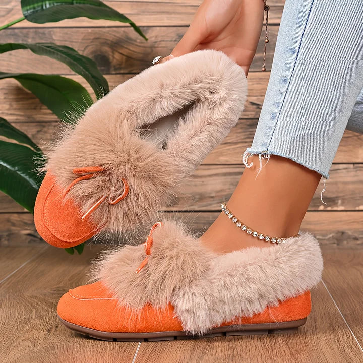 Kesmina – Gemütliche Rutschfeste Schuhe Aus Kunstfell