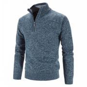 Herren-Winterpullover Mit Halbem Reißverschluss | Lange Ärmel