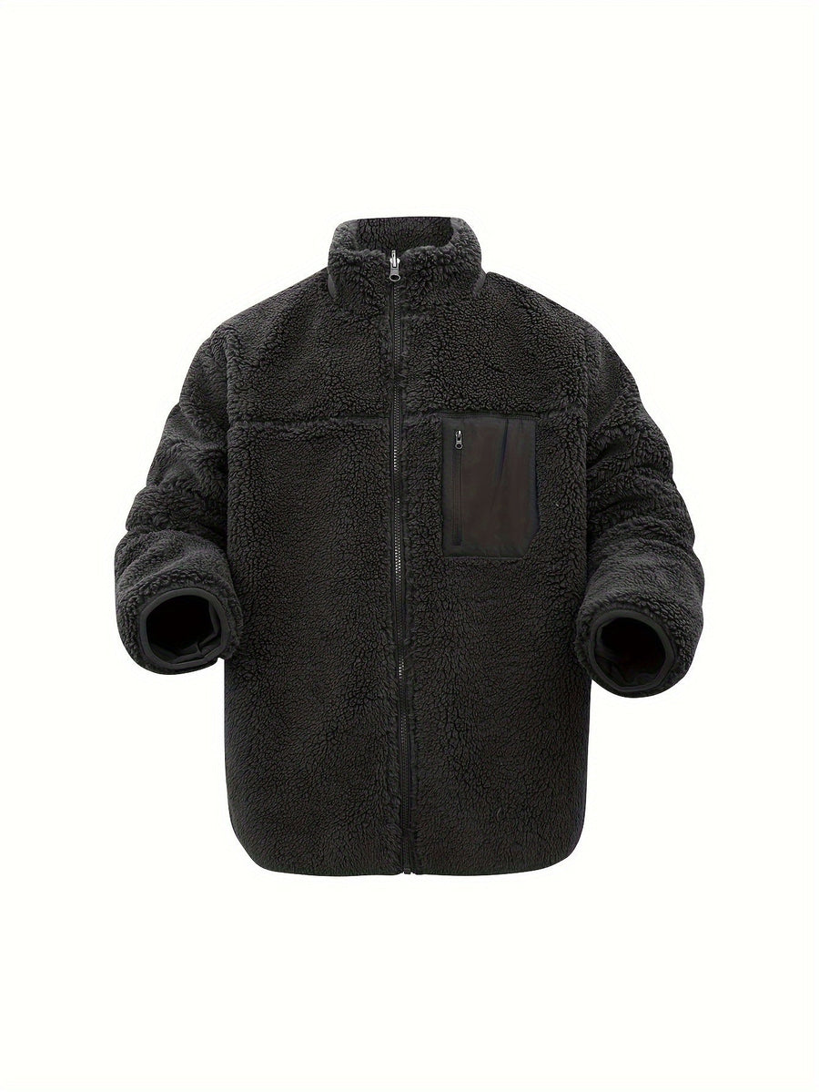Heidi-Mode | Hoher Hals Winter Teddyjacke