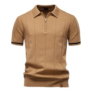 Johncena – Lässiges Polohemd Mit Reißverschluss Im Sportstil