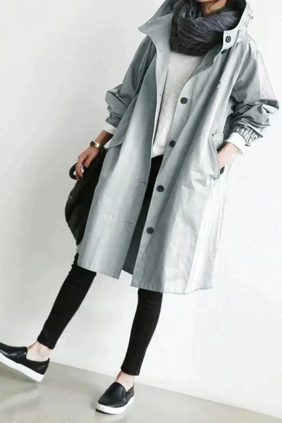 Dolly Stilvoller Trenchcoat | Grau