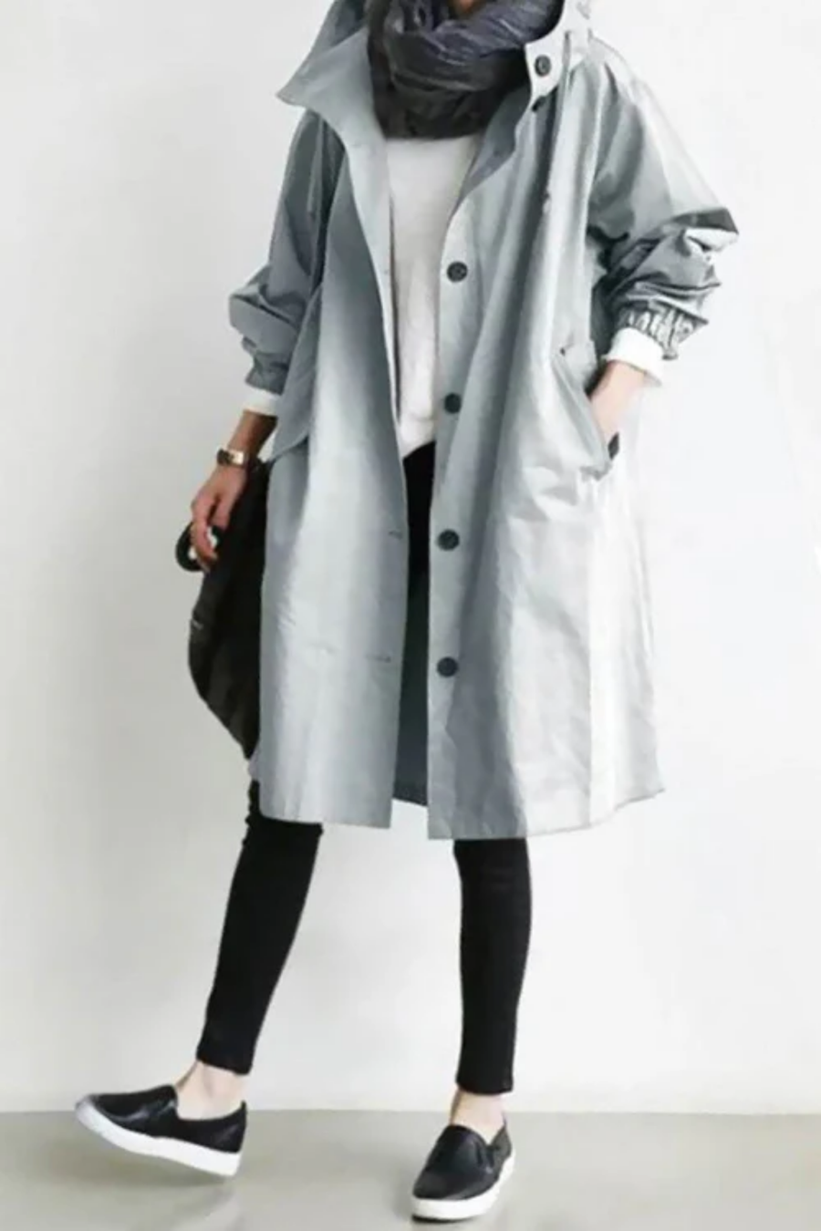 Dolly Stilvoller Trenchcoat | Grau