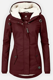 Andrea Gepolsterte Komfortjacke | Rot