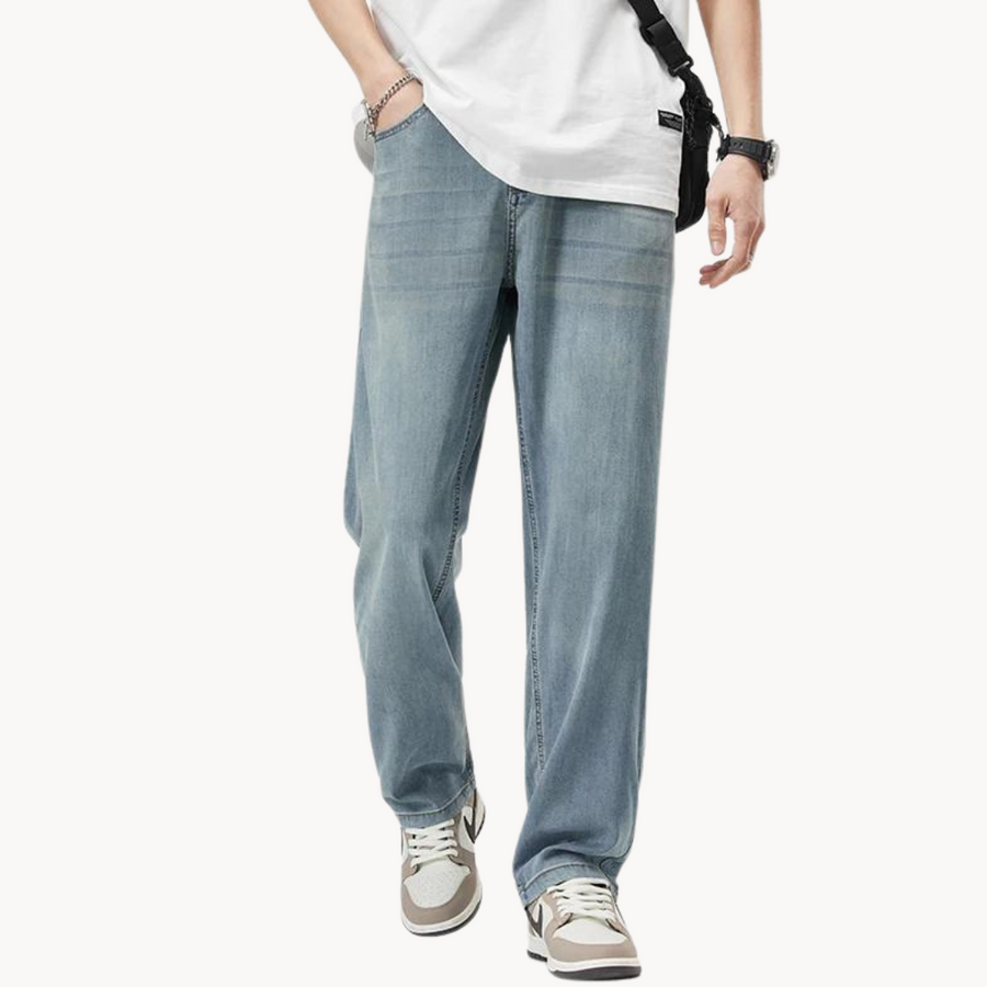 Teofilo - Stilvolle Hose Mit Weitem Bein
