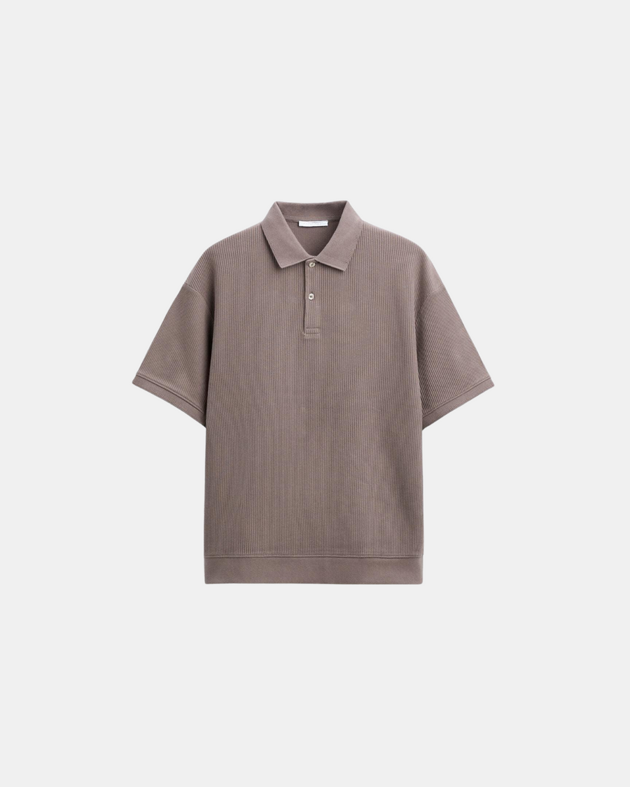 Herren-Strick-Poloshirt – Strukturierter Smart-Casual-Look