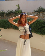 Sofia | Boho Zweiteiliges Set mit Rüschen & Maxi-Rock