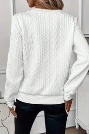 Melanie Vielseitiger Herbstpullover | Weiß