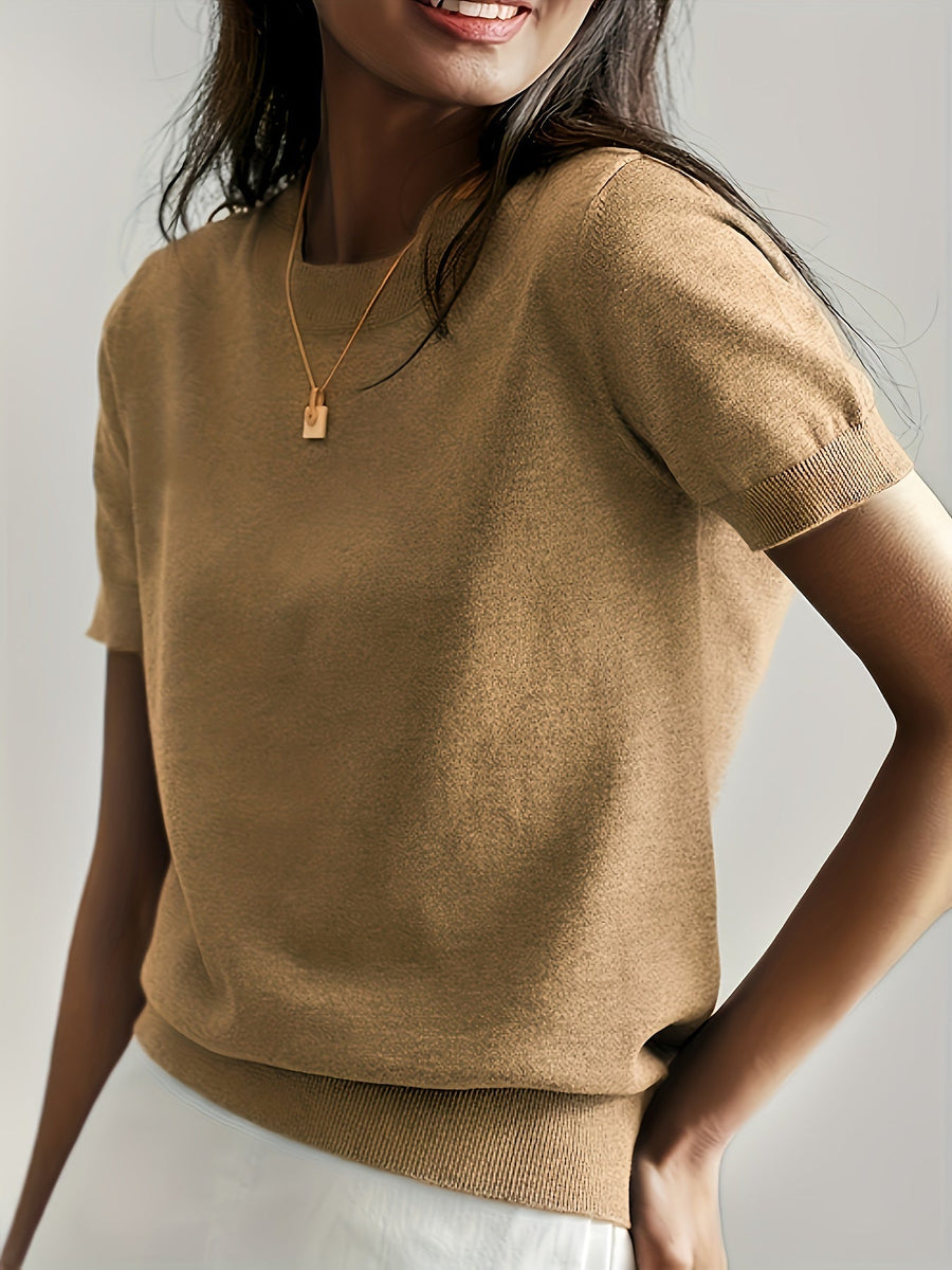 Ruby | Lässiger Pullover mit Rundhalsausschnitt