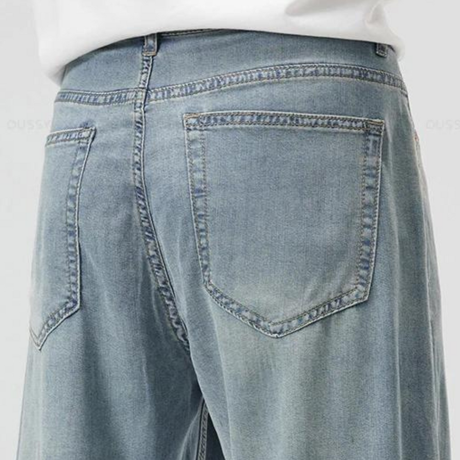 Teofilo - Stilvolle Hose Mit Weitem Bein