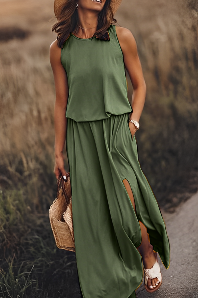 Elegantes Langes Kleid für Sommerfreuden