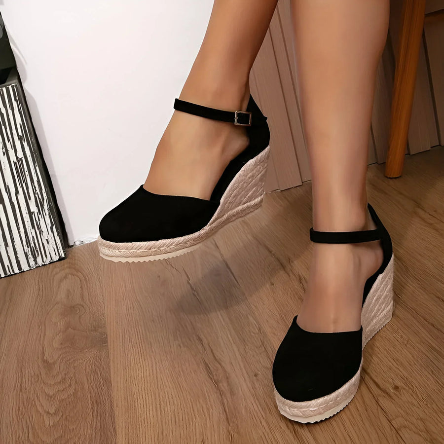 Espadrille-Keilsandalen