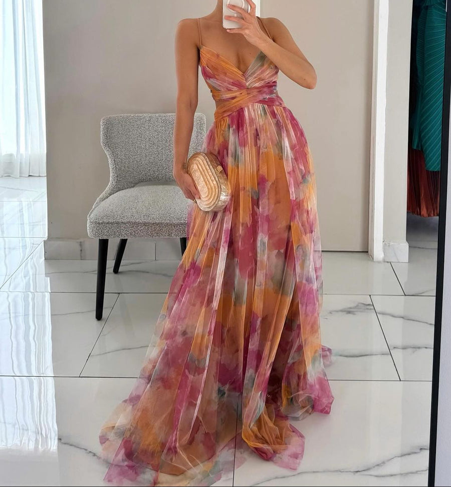 Sanne™ - Romantisches Fließendes Abendkleid