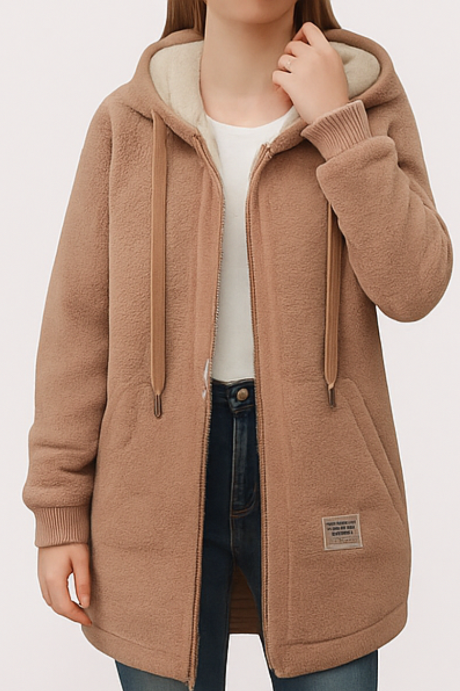 Serena Fleecejacke | Braun
