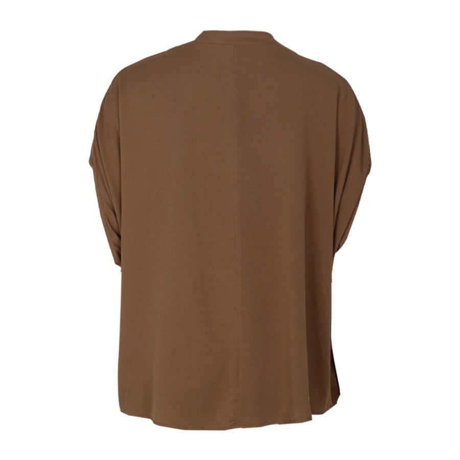 Heidi Mode | Drop Fledermaus Ärmel solide Farbe Shirt Frauen