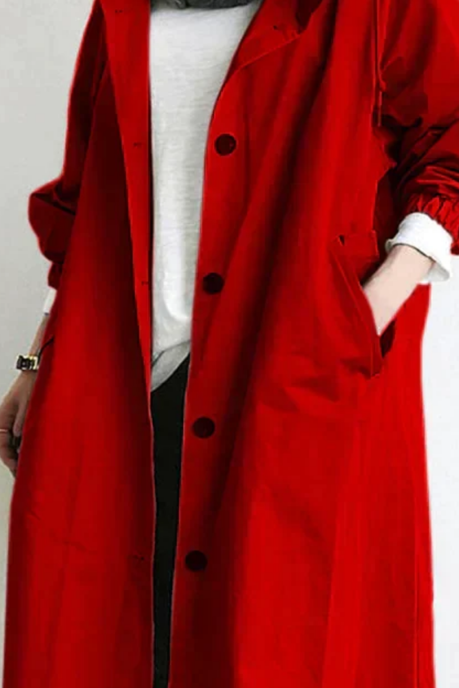 Dolly Stilvoller Trenchcoat | Rot