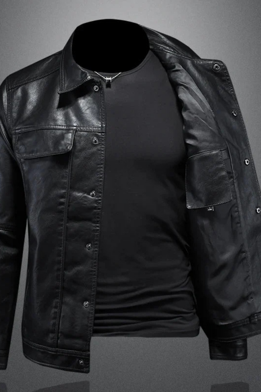 Robin Rider Lederjacke | Schwarz