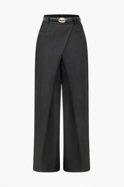 Elena | Elegante High-Waist Hose mit Wickeldetail