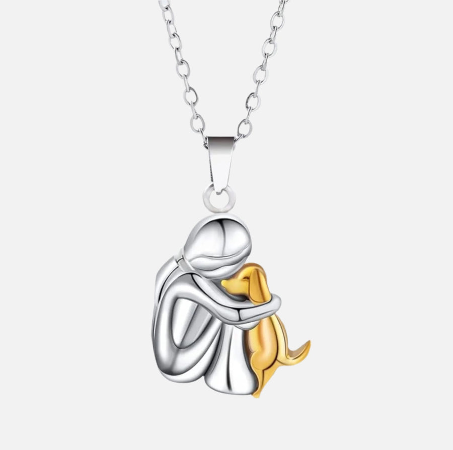 OLIVIA | HALSKETTE AUS 925ER STERLINGSILBER MIT ANHÄNGER IN FORM EINES HUNDES
