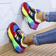 Hina - bunte klobige Turnschuhe für Damen | Multicolor Design Sneaker Damen