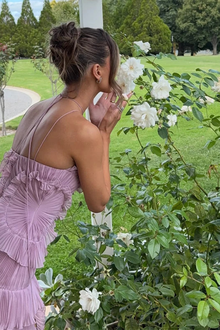 Imogen Maxi Kleid | Ärmelloses Halter Rückenfreies Sommerkleid